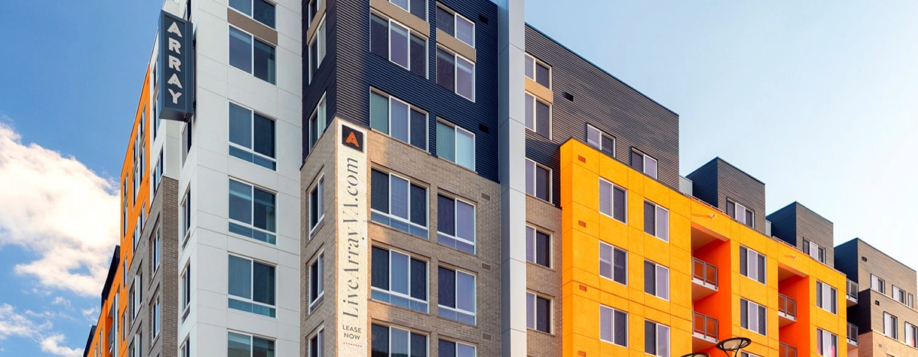 a building with a sign on it